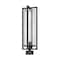 Z-Lite Aura 1 Light Outdoor Post Mount Fixture, 8in. W x 24.5in. H, Black 5013PHBS-BK - alternate 5